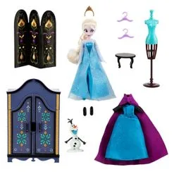 Disney Doll Play Set - Frozen Elsa Wardrobe Set