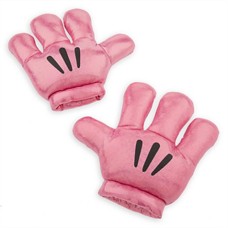 Disney Plush Gloves - Mickey Mitts Hands - Pink Metallic 3 Disney Plush Gloves - Mickey Mitts Hands - Pink Metallic