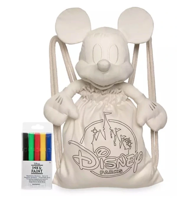 Disney Plush And Tote With Marker Set - Ink & Paint - Mickey Mouse 3 Disney Plush And Tote With Marker Set - Ink & Paint - Mickey Mouse