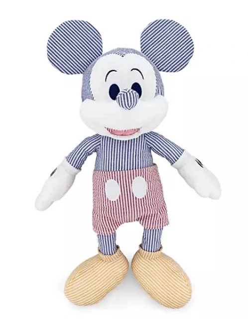 Disney Plush - Mickey Mouse Seersucker - 18 1/2" 3 Disney Plush - Mickey Mouse Seersucker - 18 1/2"